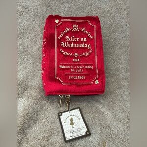 Alice on Wednesday Red Cosmetic Bag